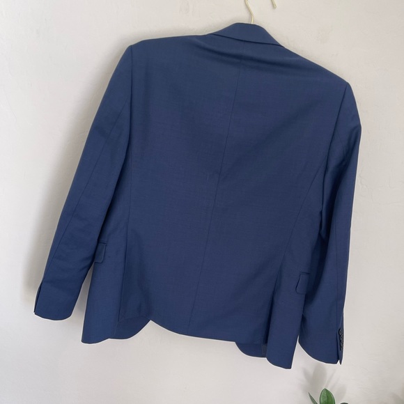 CALVIN KLEIN Men’s Solid Blue 100% Wool Suit Jacket Sz 38S NWOT - Picture 6 of 10